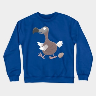 Funny dodo bird cartoon illustration Crewneck Sweatshirt